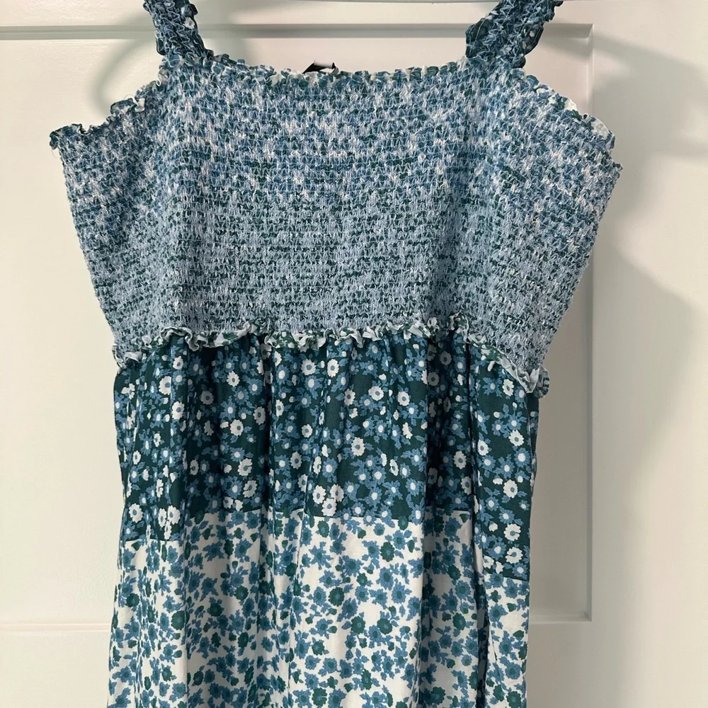 Rails Blue and White Midi Dress - Picture 2 of 2